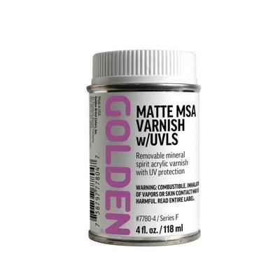 Lak - GOLDEN - 119 ml - Matný povrch - Minerální rozpouštědlo-UV filtr - Vnitřní použití