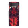 Transparent Phone Case For Samsung Galaxy Z Flip 3 4 5 6 7 Hard Folding PC Z Flip3 Flip4 Cover Japan Ghost Face Samurai
