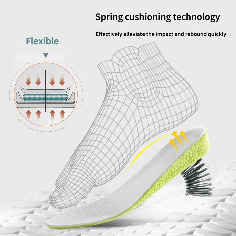 1Pair Sports Shock Absorption Insole for Feet Height Increase Templates Men Women Shoes Insoles 1.5cm/2.5cm/3.5cm Growing Sole
