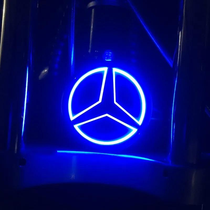BENZ 9.5cm Car Rear Trunk Emblem ABS LED Badge Light Accessories for Mercedes Benz S350 S300L S A B C E Class GLA GLK ML GL GLC GLE