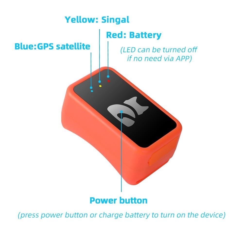4G Smart Dog Collar Holder GPS Tracker for Pet Waterproof Cat Tracking Device Pet Locator with Find My for iOS Android