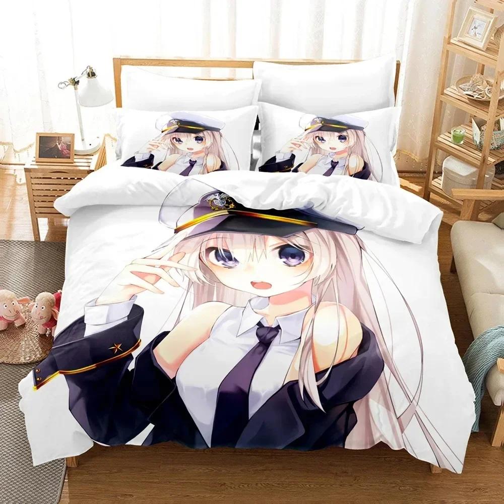 

Мода Аниме - Azur Lane Удобный Пуховый Пододеяльник Наволочка Постельное Белье Декор Детской Спальни Домашний Текстиль 135x200cm