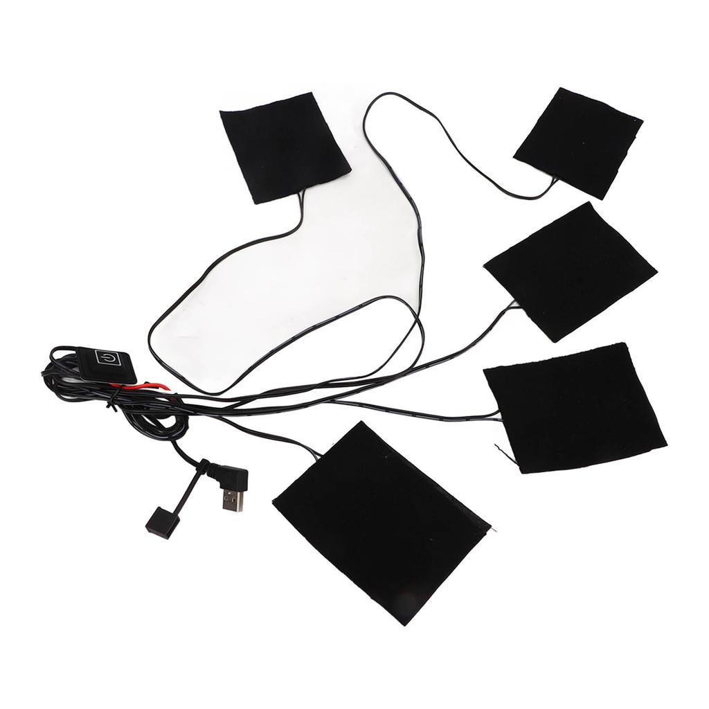 USB Heating Pad Washable Sewable 3 Gears Adjustable 5 In 1 Carbon Fiber Cloth Electric Heater Pad