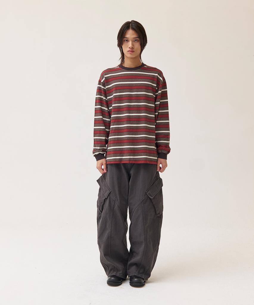 Akesi Washable Striped Long Sleeve_Brown