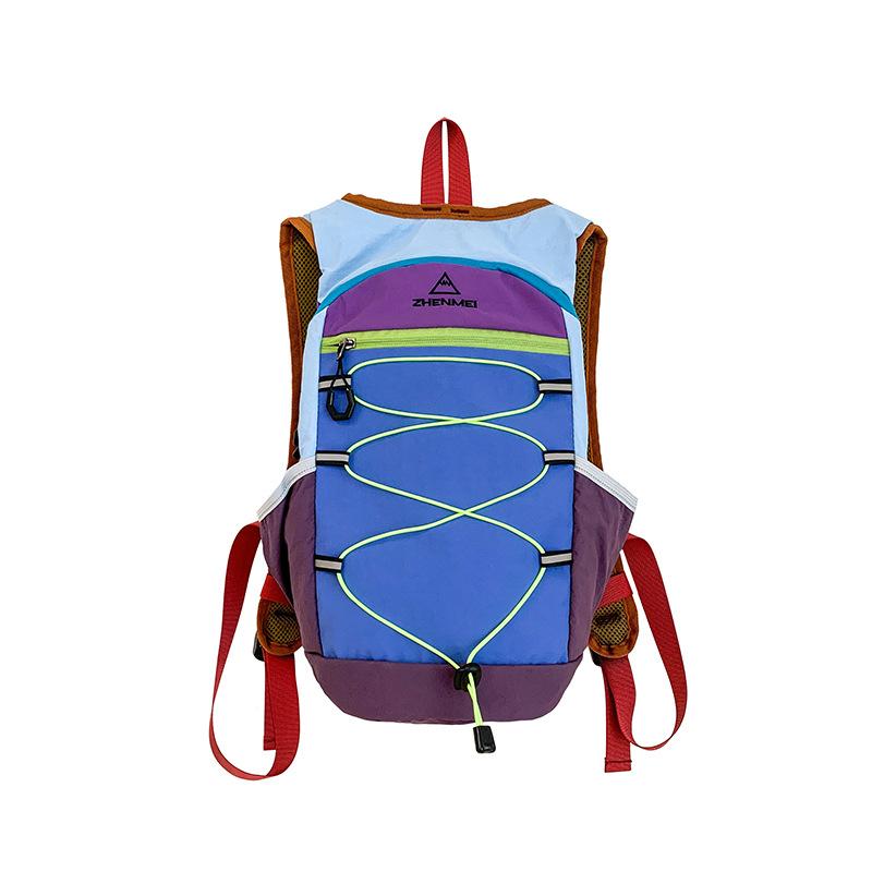 Schoolbag, niche design travel bag, dopamine outdoor hiking bag, high-value double-shoulder bag, women's casual fitness cycling backpack