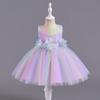 Baby Girls Princess Tulle Dress Floral Party Gown Toddler Kids 1-3 Years