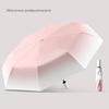 Automatic Gradient Color Umbrella for Women, Sun Protection and Uv Protection Dual-Purpose Black-Coated Umbrella for Men, Large Umbrella