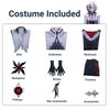 Arlecchino The Knave Cosplay Costume Genshin Impact  Fatui Harbinger Wig Set Servant Snezhnaya Halloween Costumes For Women