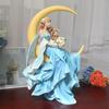 European-Style Hand-Painted Moon Fairy Girl Resin Figure for Desktop Decoration and Collection