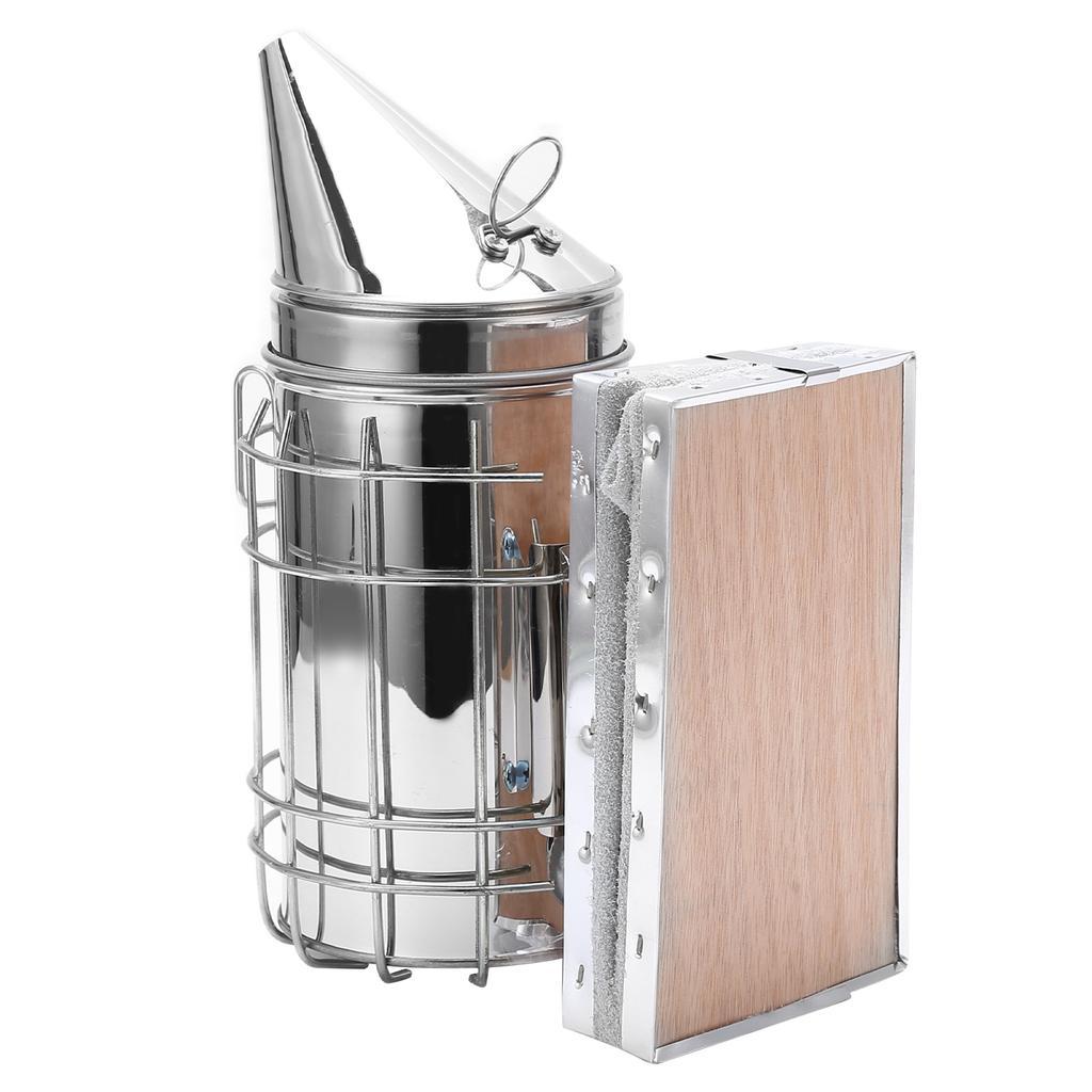 6Pcs/Set Stainless Steel Beehive Smoker Kit Bee Smoker Beekeeping Equipment for Outdoor