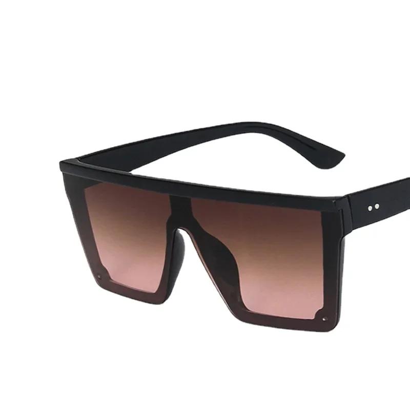 Women Oversized Square Sunglasses Men Vintage Big Frame Rectangle Sun Glasses Street Po Driving Eyewear UV400