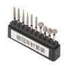 10pcs Dental Polisher Teeth Repair Stainless Steel Black Dental Polishing Bur Drills for