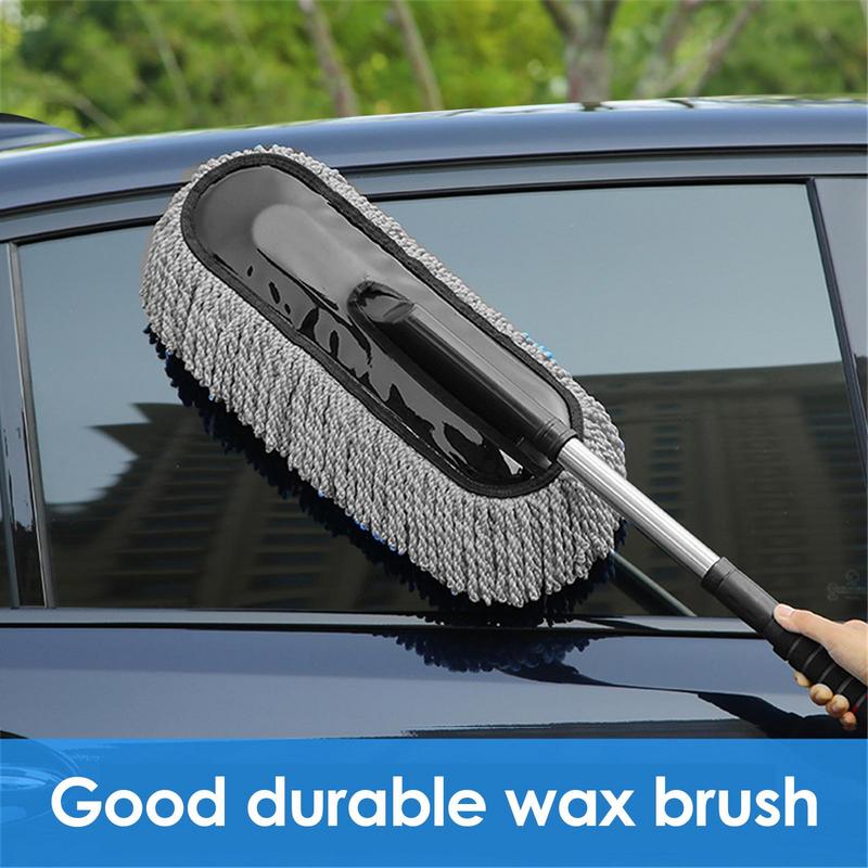 Car Washing Mop Telescopic Handle Dust Remover Wax Brush Microfiber Car Duster Cleaning Brush Soft Duster Brushes for auto Clean