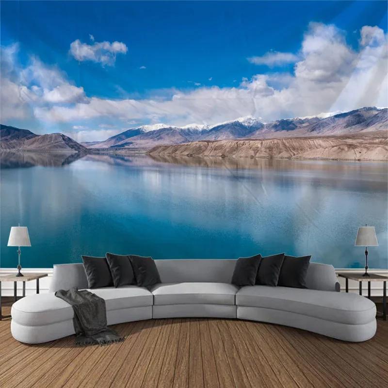 Beautiful Natural Landscape Large Tapestry Forest Waterfall Bohemian Wall Art Decoration Blanket Home Background Cloth Bedspread