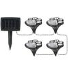 Paw Print Solar Lights 4 in 1 Waterproof Solar Outdoor Lights LED Solar Dog Paw Print Decor Lamp for Patio Lawn Yard Pathway