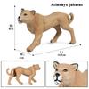 Oenux Zoo World Farm Animal Horse Cow Pig Sheep Goat Donkey Model Action Figures Lion Tiger PVC Educational Cute Kids Toy Gift