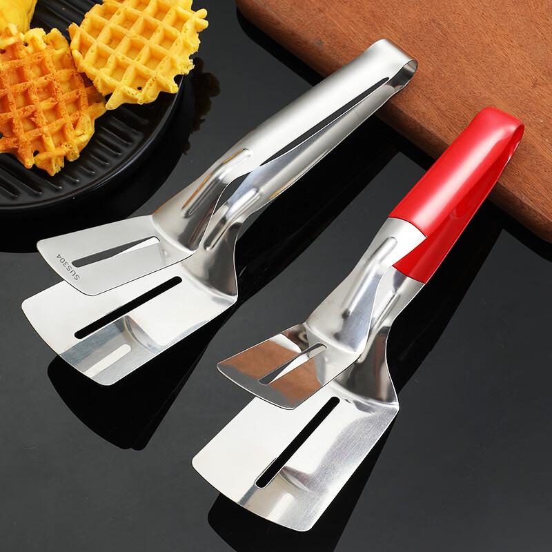 304 Stainless Steel Extended Kitchen & Steak Tongs (10-Pack)