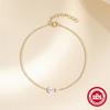 S925 Sterling Silver Slidable Bracelet Women'S Ins Wind Niche High Sense Irregular Size Pearl Bracelet Bracelet