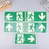 New 1 Luminous Exit Sign - Emergency Evacuation Safety Wall Decal, Photoluminescent Fire Evacuation Indicator With Green Border