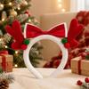 Soft Fabric Christmas Headband Adorable Hair Accessories Stylish Plush Headband  Holiday Costume