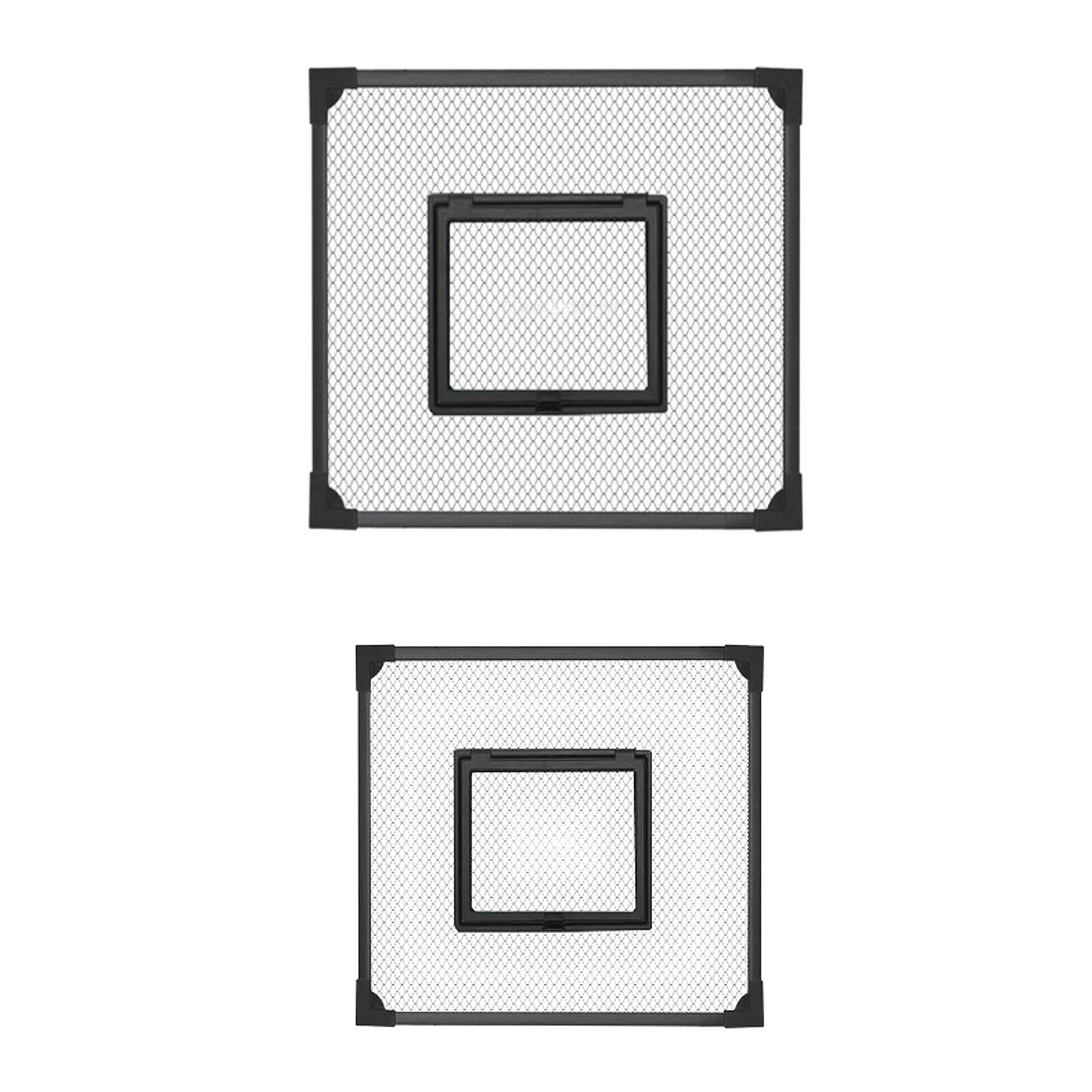 

Aquarium Anti Jumping Net Cover to Protect Fish Jumping Out DIY Protective Net Aquarium Screen Top Cover Black Easy to Set up 35cmx35cm