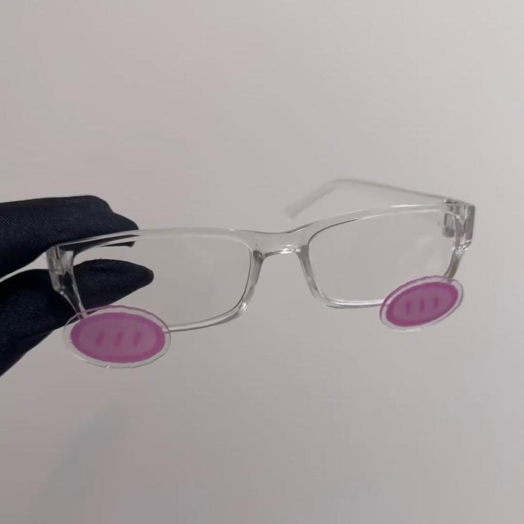 Ochelari Roz cu Fard de Obraji INS Cosplay Anime Kawaii Ochelari Acril Transparent Modă Retro Y2K Accesorii Ochelari Po