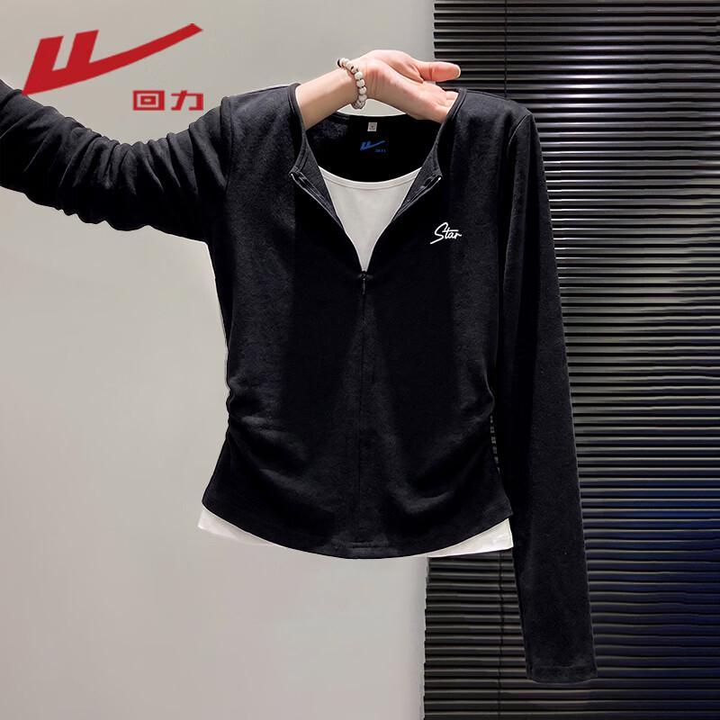 Warrior Women's Half-Zip Faux-Layer Long Sleeve T-Shirt