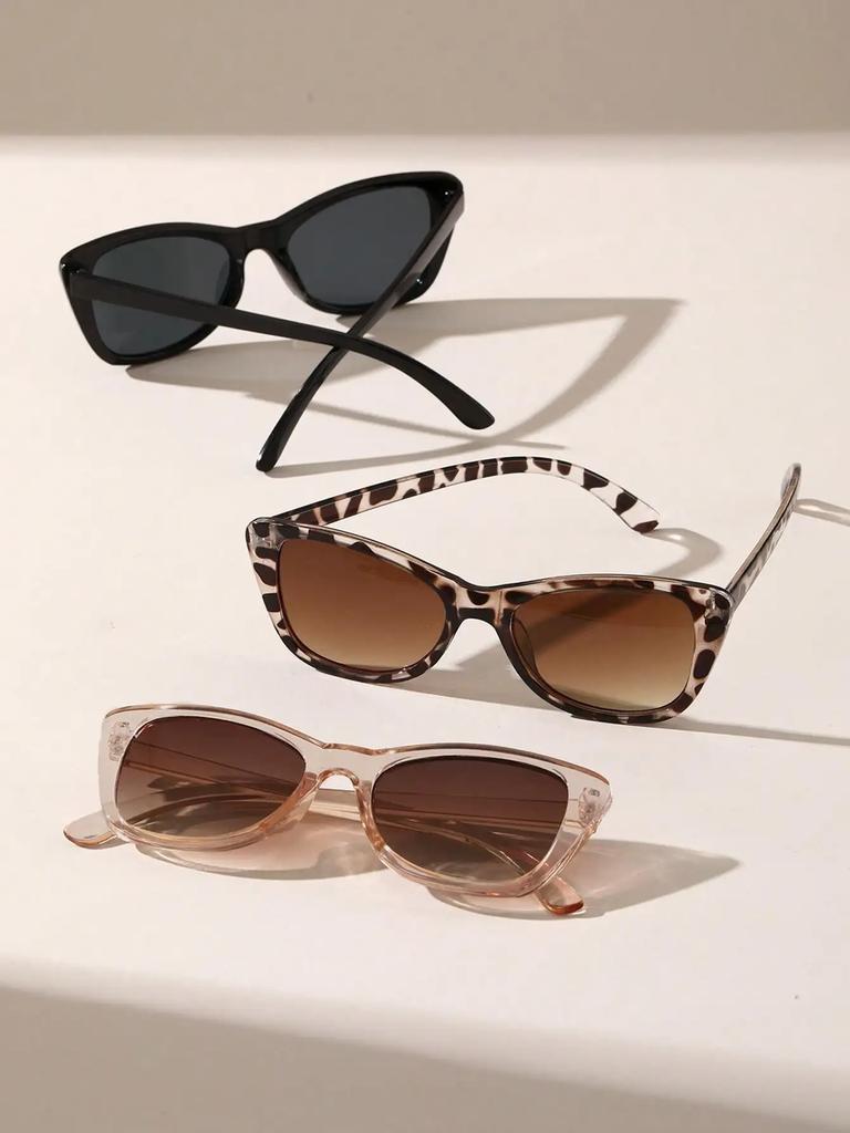 3 PCS Unisex Plastic Cat-eye Shape Fashion Sunglasses For Street Photography_1005006846945985_images