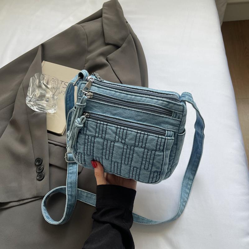 Denim Small Square Bag Women Shoulder Bag