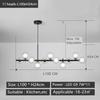 Modern design restaurant chandelier Nordic light luxury glass ball pendant light bedroom home decoration lighting fixtures