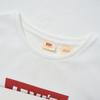 Levis Casual Versatile Slim Fit Logo Print Ribbed Round Neck Short Sleeve T-Shirt Women T-Shirts White 003SN-0000
