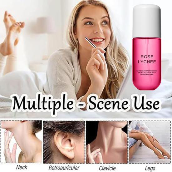 Vanilla Coconut Perfume 50ml Hair Deodorant Spray Long Lasting Fragrance Mist for Body Hair