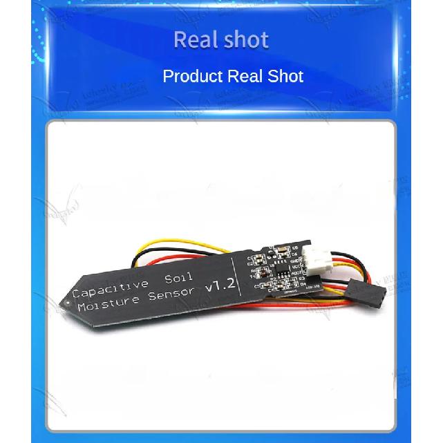 Capacitive Soil Moisture Sensor Module Not Easy To Corrode Wide Voltage Wire 3.3~5.5V Corrosion Resistant W/ Gravity for Arduino