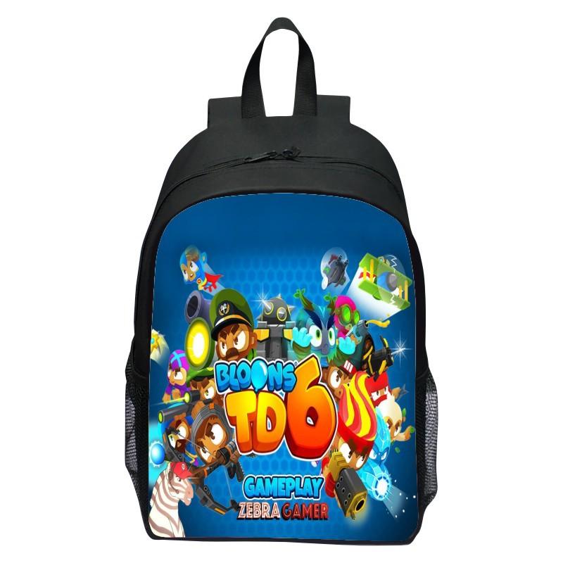 16 Inch Children's Backpack Balloon Tower Anti Bloons TD6 Backpack for Primary and Secondary School Student Boy and Girl Backpac