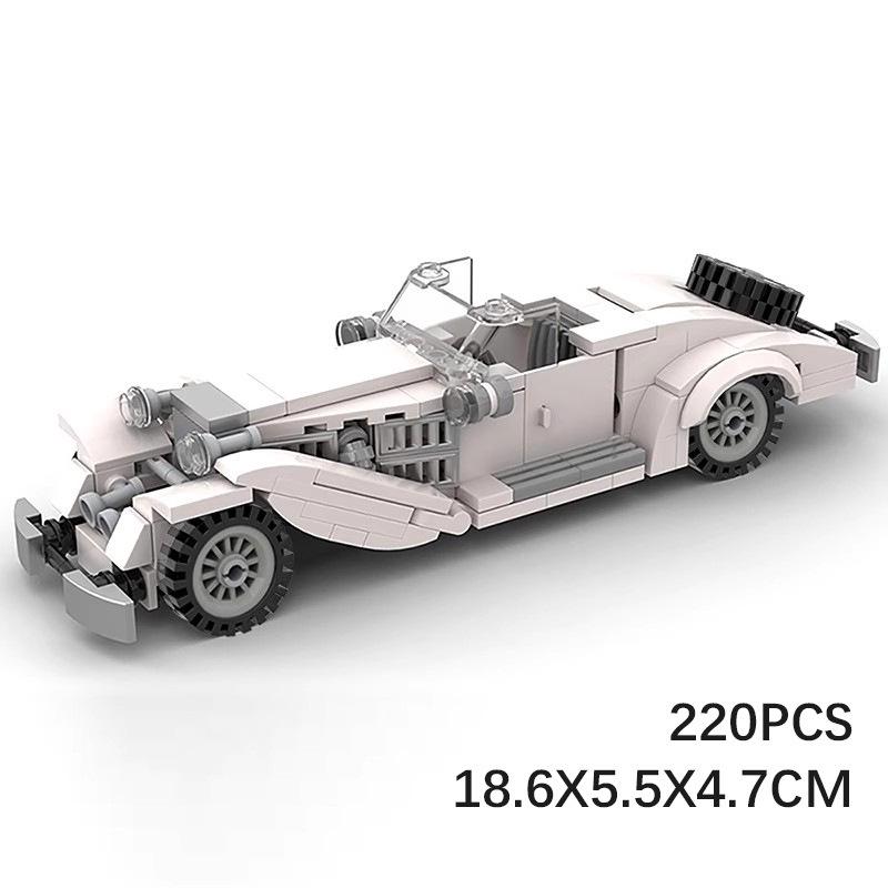 

Совместимая с LEGO Модель старинного автомобиля MOC 500K, головоломка из строительных блоков