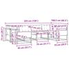 Outdoor Sofa Set with Cushions 6 pcs Natural and Black