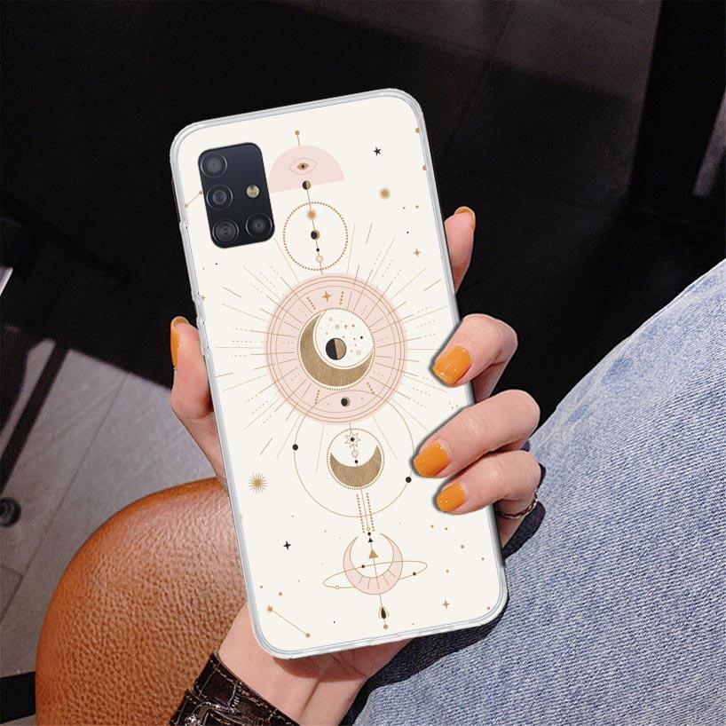 Moon Mystery Totem Witche Phone Case For Samsung Galaxy A52 A32 A22 A12 A51 A31 A50S A30S A20S A10S Note 20 Ultra 10 Plus S10 A7