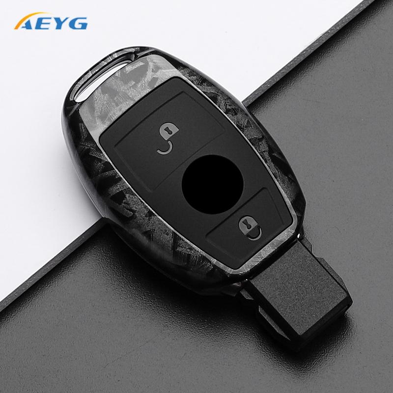 Abs Carbon Fiber Auto Schlüsselhülle Für Mercedes Benz A C E S G Klasse Gla Cla Glk Glc Cls W204 W463 W176 W251 W205 Amg