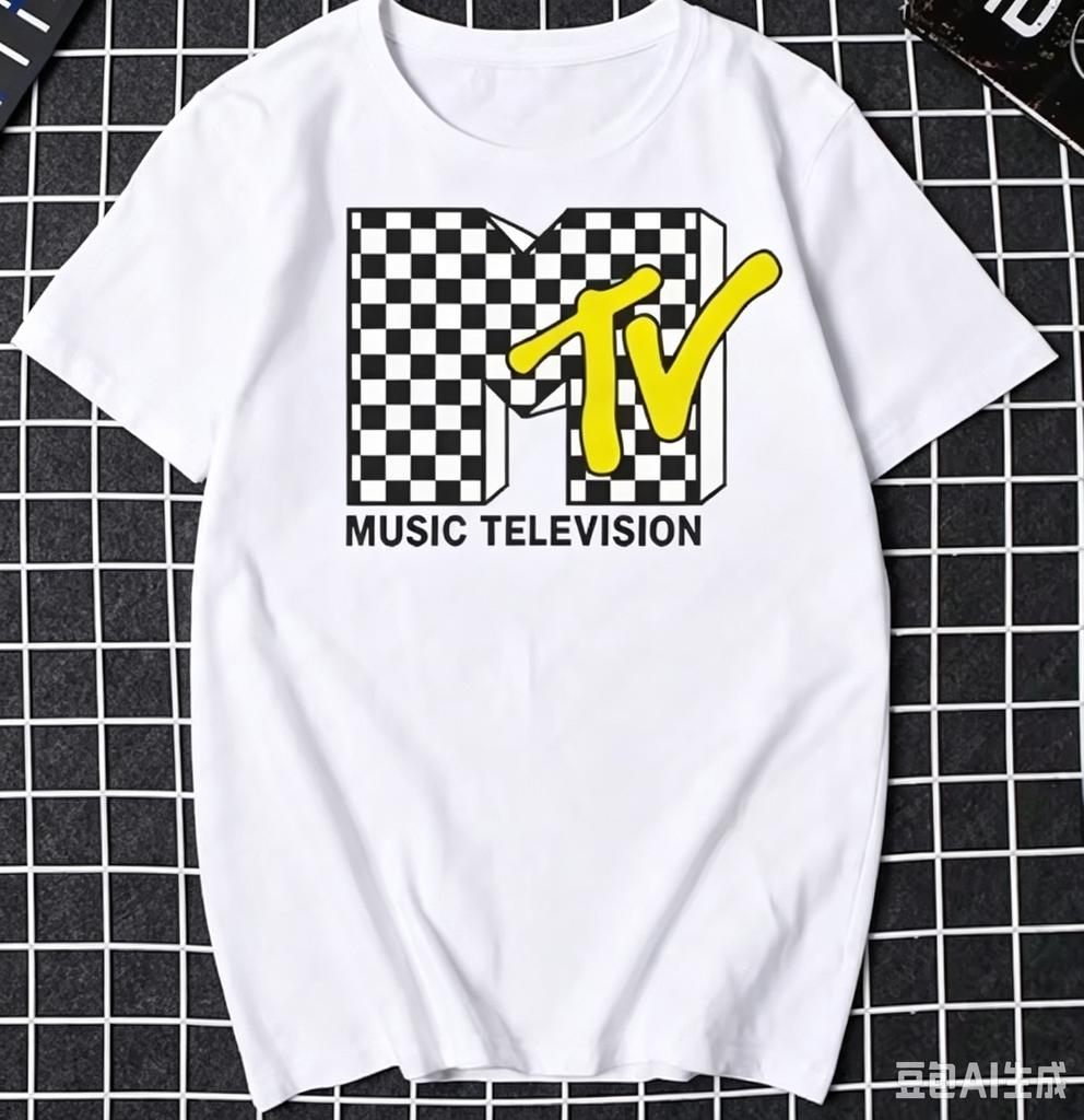 Mtv Classic Retro Tv Signal Logo Tshirt 80s And 90s Retro Mtv Family Wear Girls Music Tv Signal Logo Unisex Clothing Retro