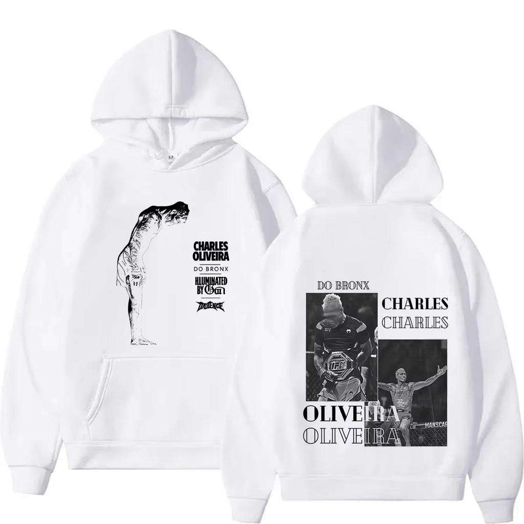 Charles Oliveira Do Bronx 2026 Merch Felpe di Alta Qualità Uomo Donna Calde Casual Streetwear Felpa Perfetta per il Pendolarismo e il Tempo Libero