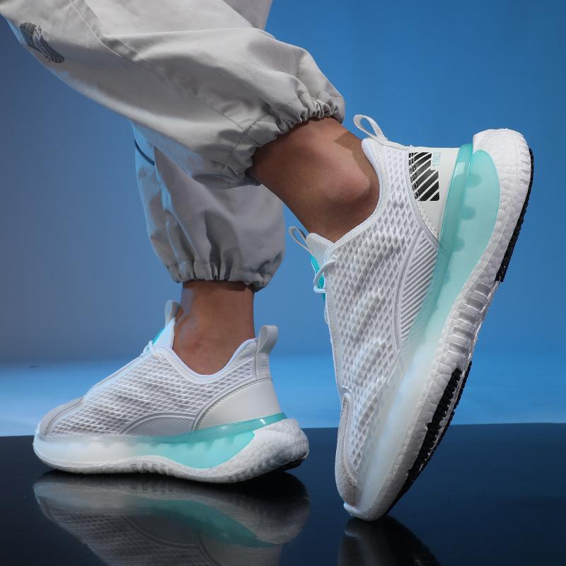 New Men'S Casual Air Cushion Running Shoes Lightweight Mesh Casual Shoes Anti-Slip Shock Absorbing Sports Shoe