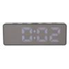 LED Digital Alarm Clock Time Date Temperature Display Stylish Look Electric Clock for Bedroom Living Room Office Black