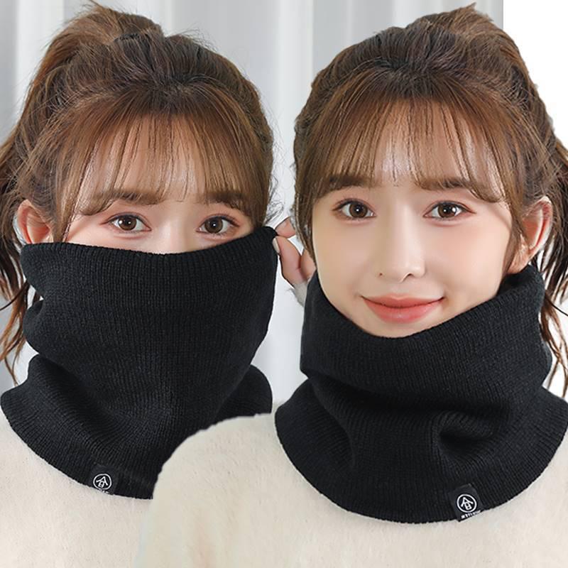 Autumn And Winter Velvet Thickened Scarf Unisex Korean Version Versatile Outdoor Leisure Sports Cycling Cold-Proof Neck Gaiter