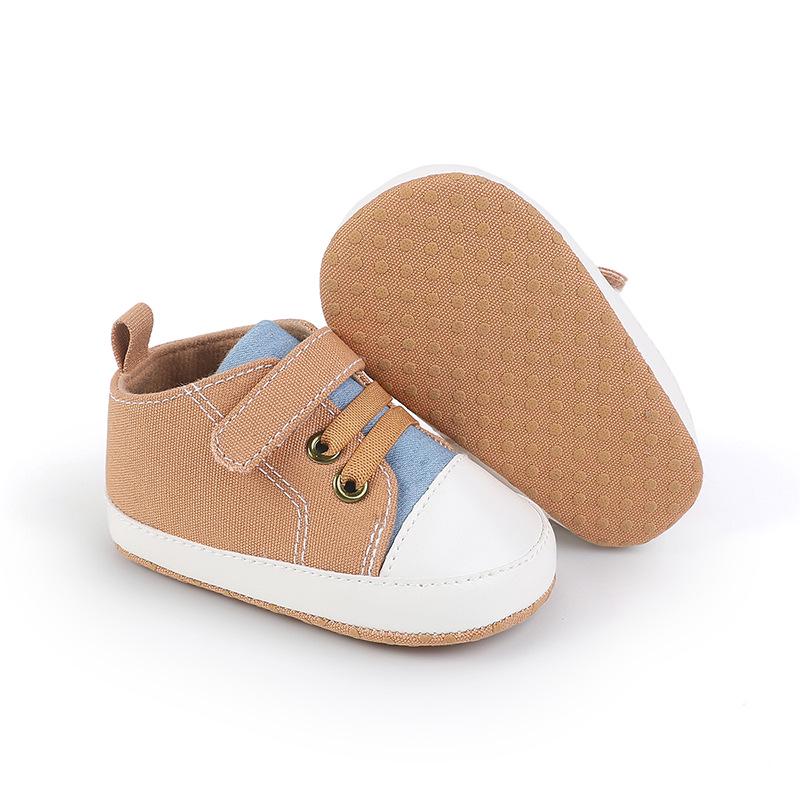 Unisex Baby Soft Sole Canvas Shoes for 0-12 Months - Perfect for Spring & Autumn Walking