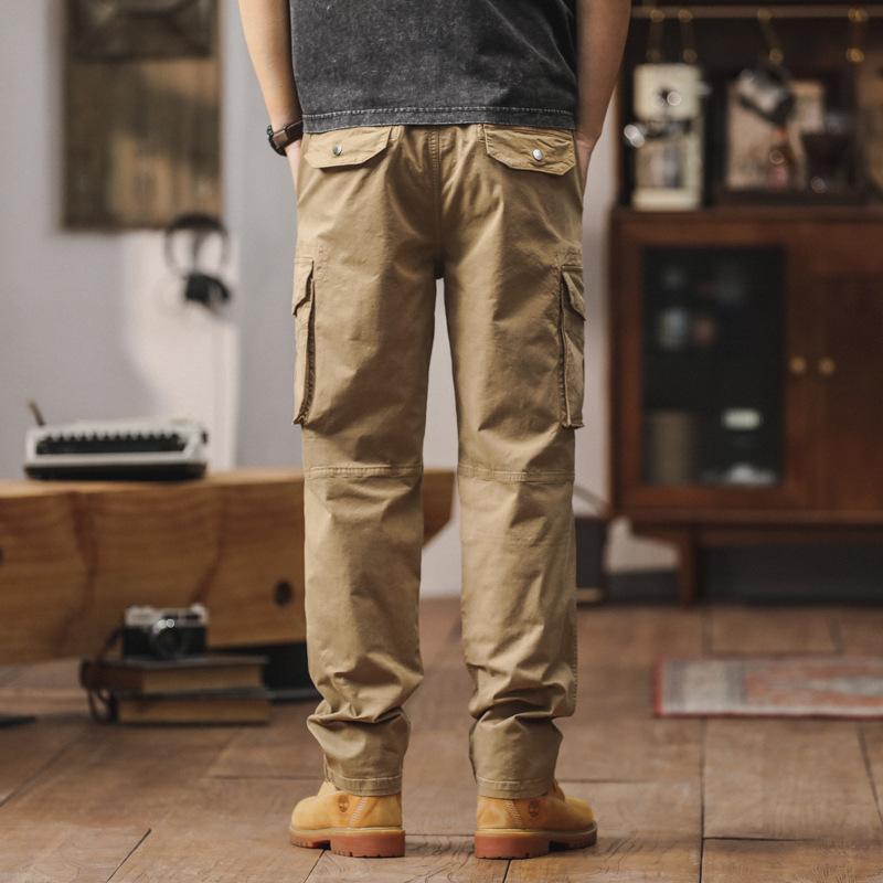 Men's New Overalls, Street Trend, Multi-pocket Straight Trousers, Drape and High Casual Pants, Men's Pants