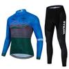 Autumn and Winter Long-sleeved S Cycling Suit, Men's and Women's Breathable Road Mountain Bike Suit