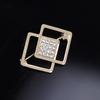Sparkling Geometric Shape Rustproof Corrosion Resistant Stunning Visual Effect Shiny Waist Pin