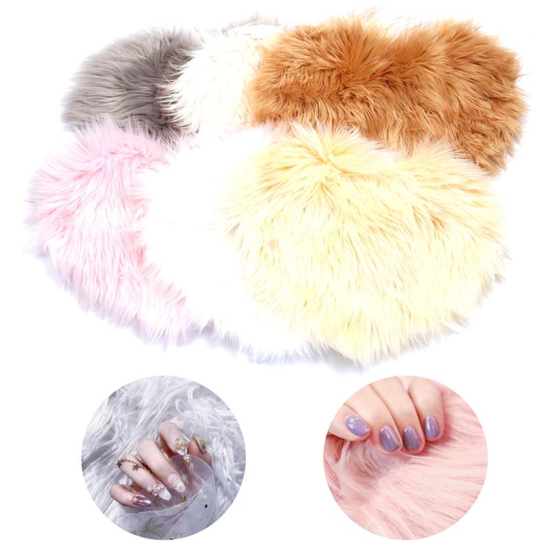 Heart Shape Hand Rest Nail Cushion Nail Art Photo Background Fluffy Table Pad