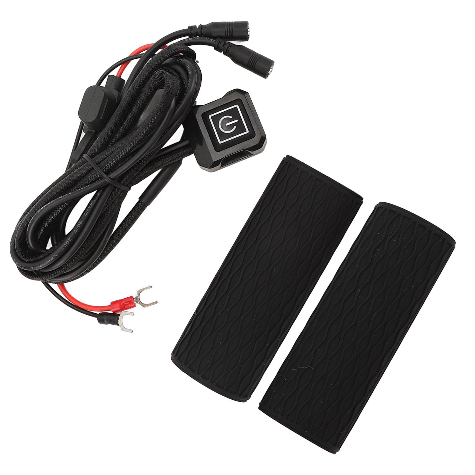 

Мотоциклетная греющая накладка на ручки 5 передач память температуры силиконовая электрическая с подогревом