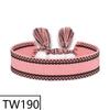 Customizable Handmade Bohemian Tassel Bracelet with Embroidered Logo - European & American Ethnic Friendship Style